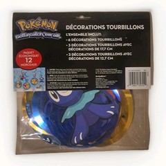 Pokemon Swirl Decorations Birthday Party Pikachu Charizard & More, NEW
