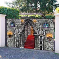 Medieval Banner Knight Castle Backdrop Castle Backdrop Medieval Party Decoration