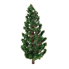 HO Scale Diorama Trees 50pcs 3.15 Inch Plastic Pine for Layout Building