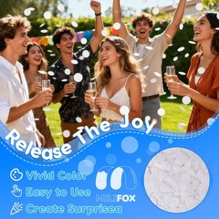 10000 PCS 1 Inch Round Paper Table Confetti Circles Wedding Decor 3.53oz White