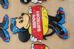 Vintage Disney Minnie Mouse Plastic Happy Birthday Party Wall Decorations 3D x10