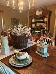 New! 4 Mini American Flag Stars & Stripes Party Decorations USA Decor July 4th