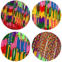 100 Pieces Handmade Braided Bracelets Assorted Colors Friendship Cords Thread