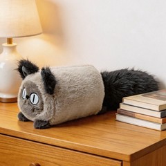 Cute Siamese Cat Plush Pillow Soft Fluffy Stuffed Kitty Cushion Home Decor