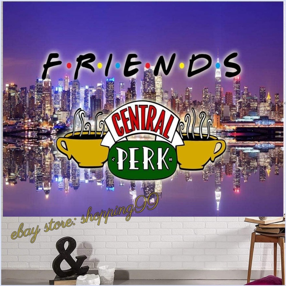 Friends Central Perk Backdrop Banner Birthday Party Photo Background Decoration