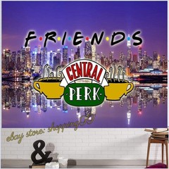 Friends Central Perk Backdrop Banner Birthday Party Photo Background Decoration