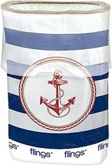 Nautical Anchor Sailing Summer Luau Theme Party Decoration Fling Bin Trash Can