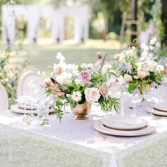 12 Pack Plastic Lace Tablecloth, White Plastic Table Cloths for Parties Dispo…