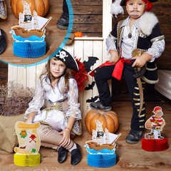 Sumind 6 Pieces Pirate Party [Refer to Product Images for Color Details]
