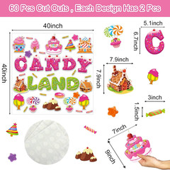 Candy World Cutouts Candy Classroom Bulletin Board Decorations Candy World Ice C