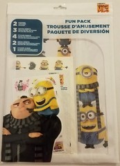 Minions FUN PACK decals posters tattoos stickers & sticker album NEW