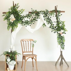 Mizii 3 Packs Artificial Vines Garland 78» Fake Ficus Vine Greenery Garland