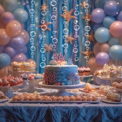 10 Strings Bubble Garlands, Transparent Hanging Streamers, Under the Sea Part…