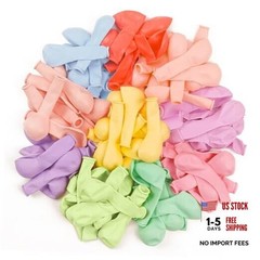 Balloons 50 pcs 5 Inch Small Mini Rainbow Color Latex Spring 5 inch Pastel