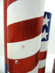 Mixed Lot of July 4th Table Decor Flags Stars Firecrackers Decorations