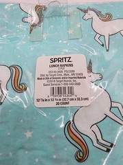 New Spritz Birthday Unicorn 20 x Party Dinner Plates and 20 2-Ply Lunch Napkins