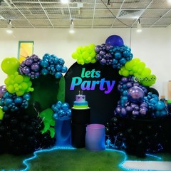 Blue Purple Balloon Garland Arch Kit, 104 PCS Metallic Purple Blue Black and …