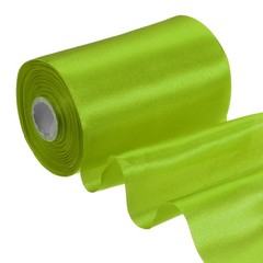 4 Inches x 22 Yards Satin Ribbon Roll Gift Wrapping Ribbon, Grass Green