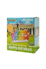 Rasta Imposta Deluxe Happy Birthday Inflatable Lawn Decoration Sign 9 feet NEW