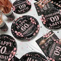60Th Birthday Party Decorations for Women – Rose Gold 193 Pcs Party Supplies for