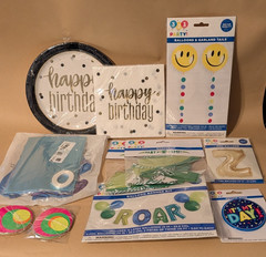 11 piece Party Supplies Lot including Frozen Balloons