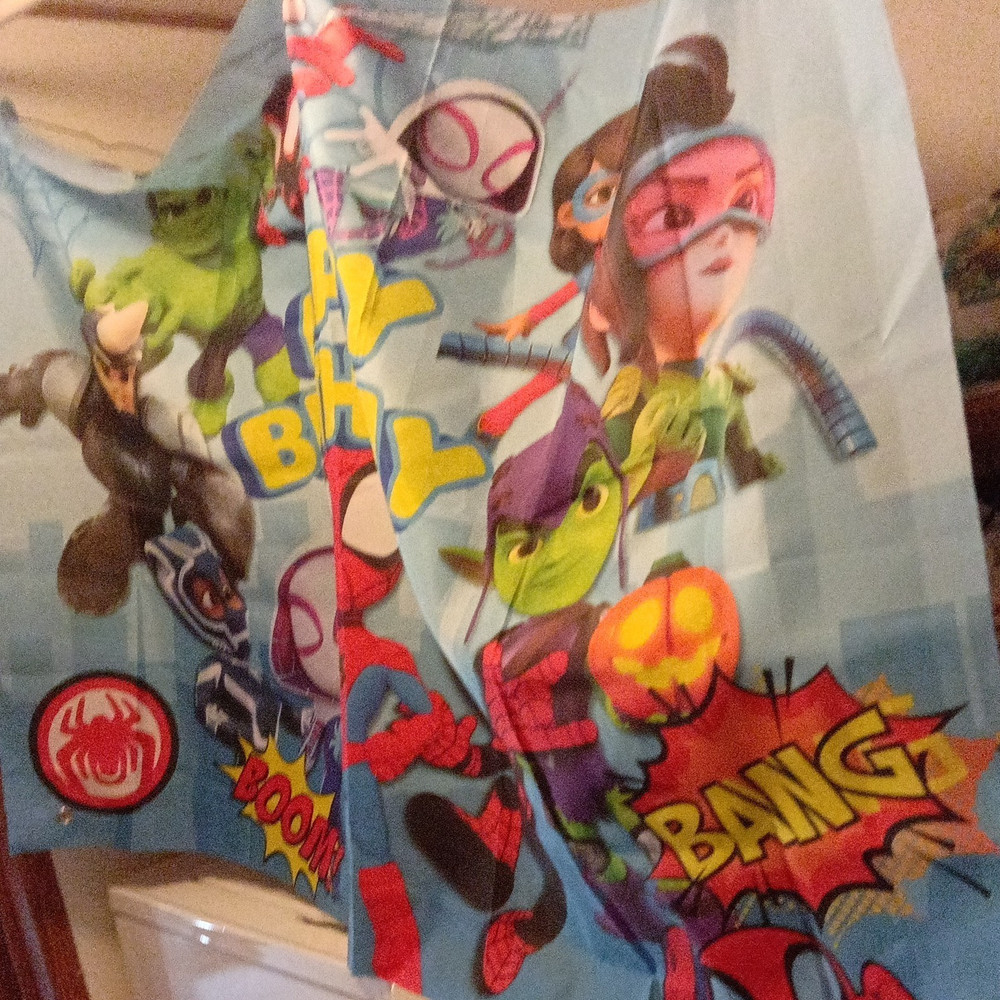 Marvel Comic Book Heroes Party Backdrop Birthday Decoration Spider-Man Hulk