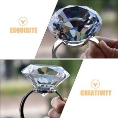 Simulated Wedding Ring Prop Large Engagement Ring Decoration for Anniversary …
