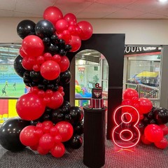 Awenztech 120pcs 5 inch Red Balloons, small Red Latex Balloons for Baby Shower