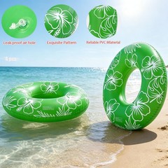 2 Pcs Pool Floats for Adults 36 inch Large Inflatable Floats Tube Hawaiian Tr…