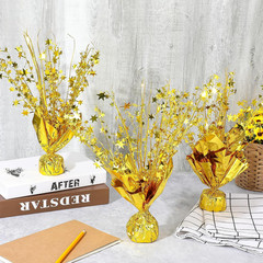 12 Pack Metallic Foil Spray Centerpiece Glitter Gold Star Table Decoration Party