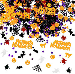 Halloween Table Scatter Confetti – Spiders, Pumpkins, Ghosts, and Bats