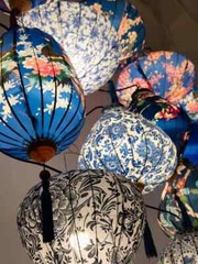 Chinese Style Hanging Lantern Waterproof Cloth Lanterns Party Festiva Decor