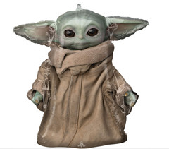 STAR WARS THE MANDALORIAN 6′ Scene Setter Photo Backdrop & Baby Yoda Balloon Set