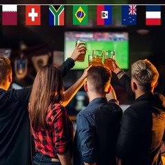 60ft Multi-Color Flags Banner for World Cup 2026 – Durable Double-Sided Decor