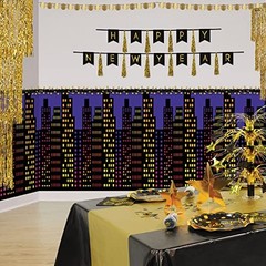 Backdrop, Night Sky Photo Booth Background for Super Awards Night Cityscape