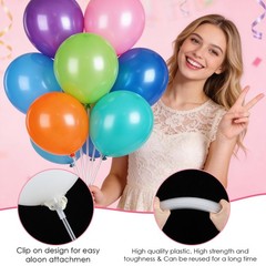 100pcs Balloon Holder Sticks,Sticks for Balloon with Cups,Palitos para Globos…