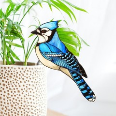 Fun for acrylic Bird Pot Decor for Whimsical Garden Accents and Plant