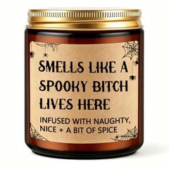 Funny Halloween Scented Candles – Spooky Goth Gifts for Women & Friends