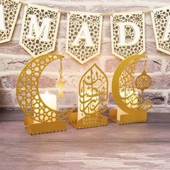 Ramadan Decorations for Home 2025 Eid Mubarak Metal Kareem Signs Islamic Musl…