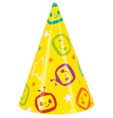 Cocomelon – Party Supplies – Plates And Mini Party Hats