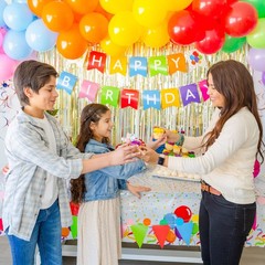 275 PC Colorful Party Decorations for Boy, Girl- Rainbow Party Supplies, Happ…