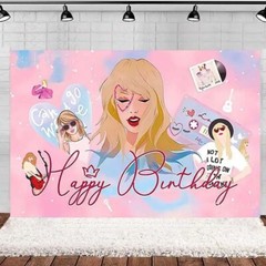 Taylor Swift Birthday Balloon Banner Party Decoration Swiftie Celebration Gift