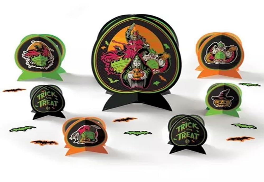 Spooktacular Disney Halloween Villains Table Centerpiece Kit (4 Sizes) – 1 Count
