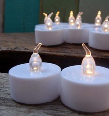 Fantado LED Battery Operated Flameless Tea Light Candles – Warm White (12 PAC…