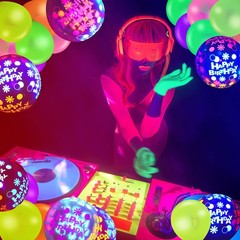 Tegeme 126 Pcs Neon Glow in The Dark Party Decorations Supplies UV Neon Ballo…