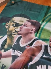 Milwaukee Bucks happy Birthday Nylon banner 58 x 37 inches