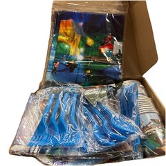 Roblox Party Kit Plates, Silverware Cups,Balloons, Napkins And Decorations