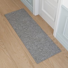 Ottomanson Door Mat Indoor Entryway Runner Rug – 1’8″ x 4’11» (Runner), Grey