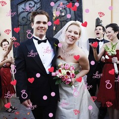 200 PCS Valentines Day Confetti Love Heart Glitter Red Pink Party Decor