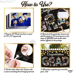 Congratulations Graduation Photo Banner – Xtralarge, 72×44 Inch | Personalized..